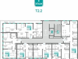 Продается 2-комнатная квартира ЖК Благо, 62.64  м&sup2;, 9326702 рублей
