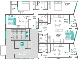 Продается 2-комнатная квартира ЖК Подсолнух, 61.74  м&sup2;, 9926742 рублей