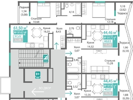 Продается 2-комнатная квартира ЖК Подсолнух, 57.22  м&sup2;, 9147533 рублей