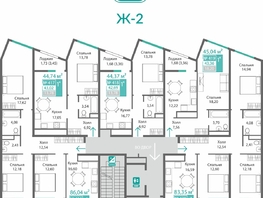 Продается 3-комнатная квартира ЖК Подсолнух, 79.35  м&sup2;, 12112222 рублей