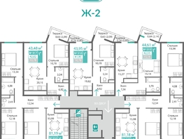 Продается 3-комнатная квартира ЖК Подсолнух, 79.41  м&sup2;, 12120904 рублей