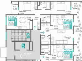Продается 2-комнатная квартира ЖК Подсолнух, 57.12  м&sup2;, 8676922 рублей