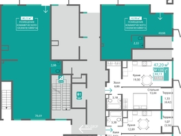 Продается 1-комнатная квартира ЖК Подсолнух, 44.11  м&sup2;, 7632794 рублей