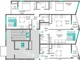 Продается 2-комнатная квартира ЖК Подсолнух, 62.51  м&sup2;, 10011914 рублей