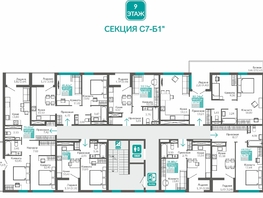 Продается 2-комнатная квартира ЖК Абрикос - 2, 69.94  м&sup2;, 10281180 рублей