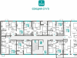 Продается 3-комнатная квартира ЖК Абрикос - 2, 84.73  м&sup2;, 12455310 рублей