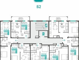 Продается 1-комнатная квартира ЖК Прополис, 41.02  м&sup2;, 6268683 рублей
