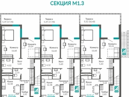 Продается 2-комнатная квартира ЖК Горизонты 3, 69.58  м&sup2;, 9588124 рублей