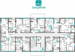 Продается 2-комнатная квартира ЖК Горизонты 3, 66.96  м&sup2;, 9307440 рублей