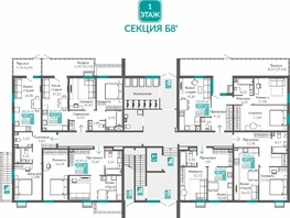 Продается 1-комнатная квартира ЖК Горизонты 3, 45.66  м&sup2;, 7031640 рублей