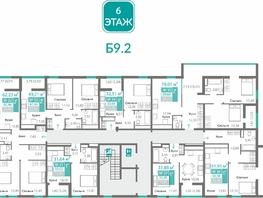 Продается 2-комнатная квартира ЖК Горизонты 2 , 69.68  м&sup2;, 9755200 рублей