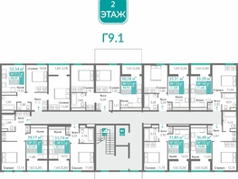 Продается 1-комнатная квартира ЖК Горизонты 2 , 31.68  м&sup2;, 5654880 рублей