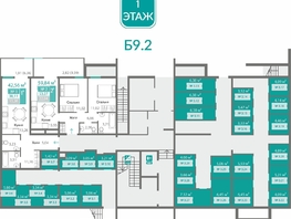 Продается 1-комнатная квартира ЖК Горизонты 2 , 38.11  м&sup2;, 5716500 рублей