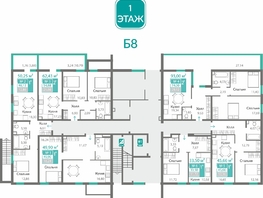Продается 1-комнатная квартира ЖК Горизонты 2 , 45.66  м&sup2;, 6849000 рублей