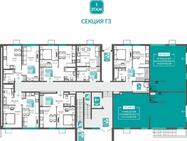 Продается 1-комнатная квартира Абрикос, 34.45  м&sup2;, 6028750 рублей