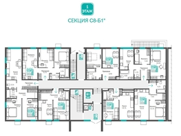 Продается 1-комнатная квартира Абрикос, 33.41  м&sup2;, 6852371 рублей
