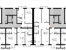 Продается 3-комнатная квартира ЖК Республика, 83.57  м&sup2;, 9777690 рублей