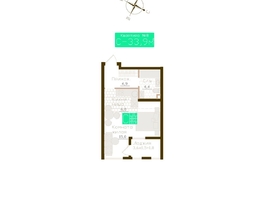 Продается Студия ЖК Молодежное, корп 1, 32.1  м&sup2;, 5136000 рублей