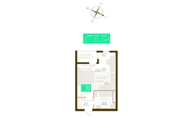 Продается Студия ЖК Молодежное, корп 1, 29.6  м&sup2;, 4736000 рублей