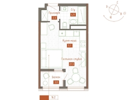 Продается Студия ЖК Молодежное, корп 3, 30  м&sup2;, 6150000 рублей