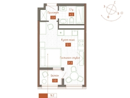 Продается Студия ЖК Молодежное, корп 3, 29.6  м&sup2;, 6068000 рублей