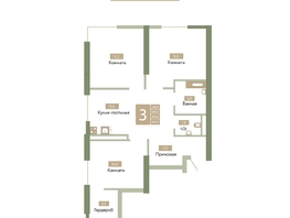 Продается 3-комнатная квартира ЖК Солнечный парк, дом 6, 63.5  м&sup2;, 9144000 рублей