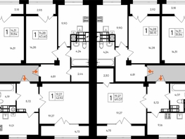 Продается 1-комнатная квартира ЖК Парковые кварталы, этап 1, 38.16  м&sup2;, 6601680 рублей
