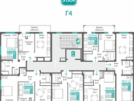 Продается 1-комнатная квартира ЖК Прополис, 40.21  м&sup2;, 6160482 рублей