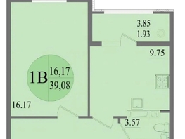 Продается 1-комнатная квартира Чапаева ул, 40  м&sup2;, 6399000 рублей
