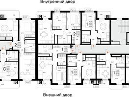 Продается 2-комнатная квартира ЖК Прибрежный дом, 63.03  м&sup2;, 12479940 рублей