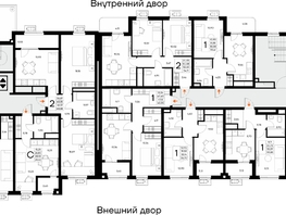 Продается 1-комнатная квартира ЖК Прибрежный дом, 41.8  м&sup2;, 8861600 рублей