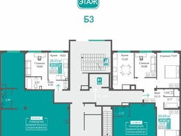 Продается Универ. помещ ЖК Прополис, 32.86  м&sup2;, 6578919 рублей
