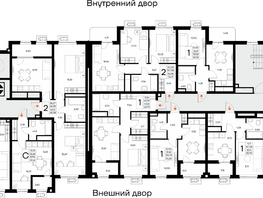 Продается 1-комнатная квартира ЖК Прибрежный дом, 34.65  м&sup2;, 7345800 рублей