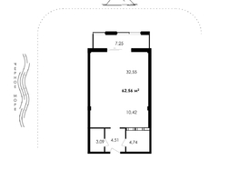 Продается Апартамент АО Парк Плаза, 62.56  м&sup2;, 29132600 рублей
