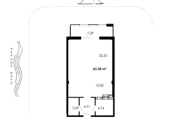 Продается Апартамент АО Парк Плаза, 62.2  м&sup2;, 29529040 рублей