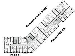 Продается 2-комнатная квартира ЖК Новый Судак, 1 этап, 61.38  м&sup2;, 12582900 рублей