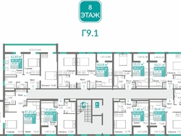 Продается 1-комнатная квартира ЖК Горизонты 2 , 31.62  м&sup2;, 5675790 рублей