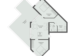 Продается Апартамент АК Тамерун, корп 2, 127  м&sup2;, 40017700 рублей