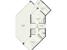 Продается Апартамент АК Тамерун, корп 2, 123.45  м&sup2;, 40566904 рублей