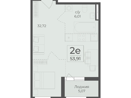 Продается 2-комнатная квартира ЖК Ботаника, сек 1-2, 53.91  м&sup2;, 19625935 рублей