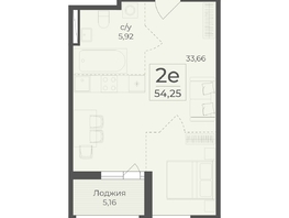 Продается 2-комнатная квартира ЖК Ботаника, сек 1-2, 54.25  м&sup2;, 20048087 рублей