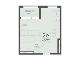 Продается 2-комнатная квартира ЖК Ботаника, сек 5-6, 40.77  м&sup2;, 14340847 рублей