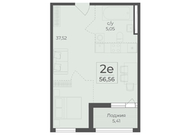 Продается 2-комнатная квартира ЖК Ботаника, сек 5-6, 56.56  м&sup2;, 20670983 рублей