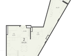 Продается 2-комнатная квартира ЖК Ботаника, сек 3-4, 107.19  м&sup2;, 32999513 рублей
