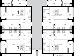 Продается 1-комнатная квартира ЖК Сезоны, 35.28  м&sup2;, 6703200 рублей
