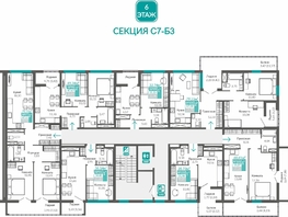 Продается 1-комнатная квартира ЖК Абрикос - 2, 51.07  м&sup2;, 8889755 рублей