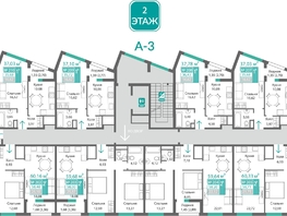 Продается 2-комнатная квартира ЖК Подсолнух, 58.71  м&sup2;, 8890232 рублей