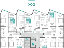 Продается 1-комнатная квартира ЖК Подсолнух, 43.02  м&sup2;, 7444181 рублей