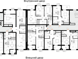 Продается 1-комнатная квартира ЖК Прибрежный дом, 34.53  м&sup2;, 7389420 рублей