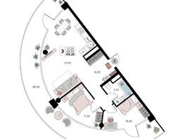 Продается Апартамент АК Атлантис Космос Крым, 115.4  м&sup2;, 45280000 рублей